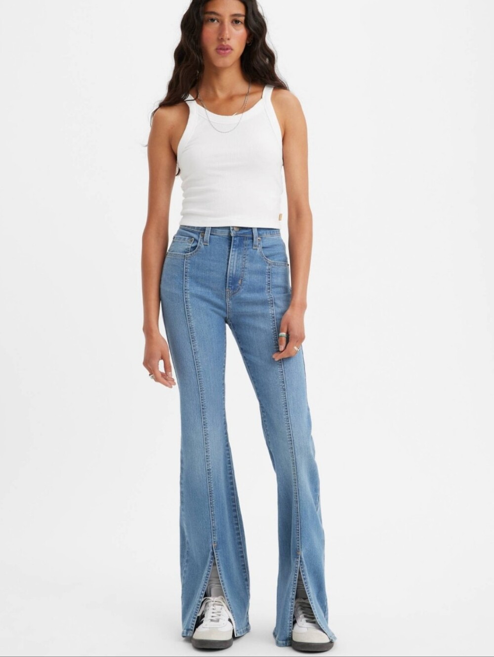 Derek Lam 10 Crosby Lucia Flare Slit Jeans. Western - Picture 8 of 8